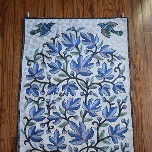 Silkchain stich wall hangings